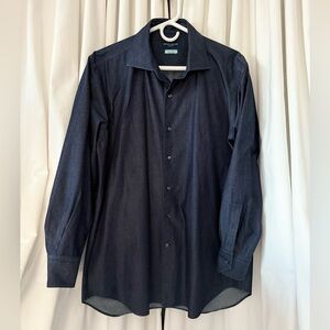 Peter Millar Japanese Denim button down Shirt